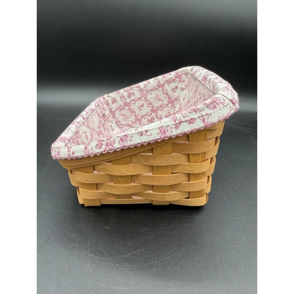 🧺💗 Longaberger 2009 Horizon of Hope Basket – w/ Liner & Protector 💗🧺